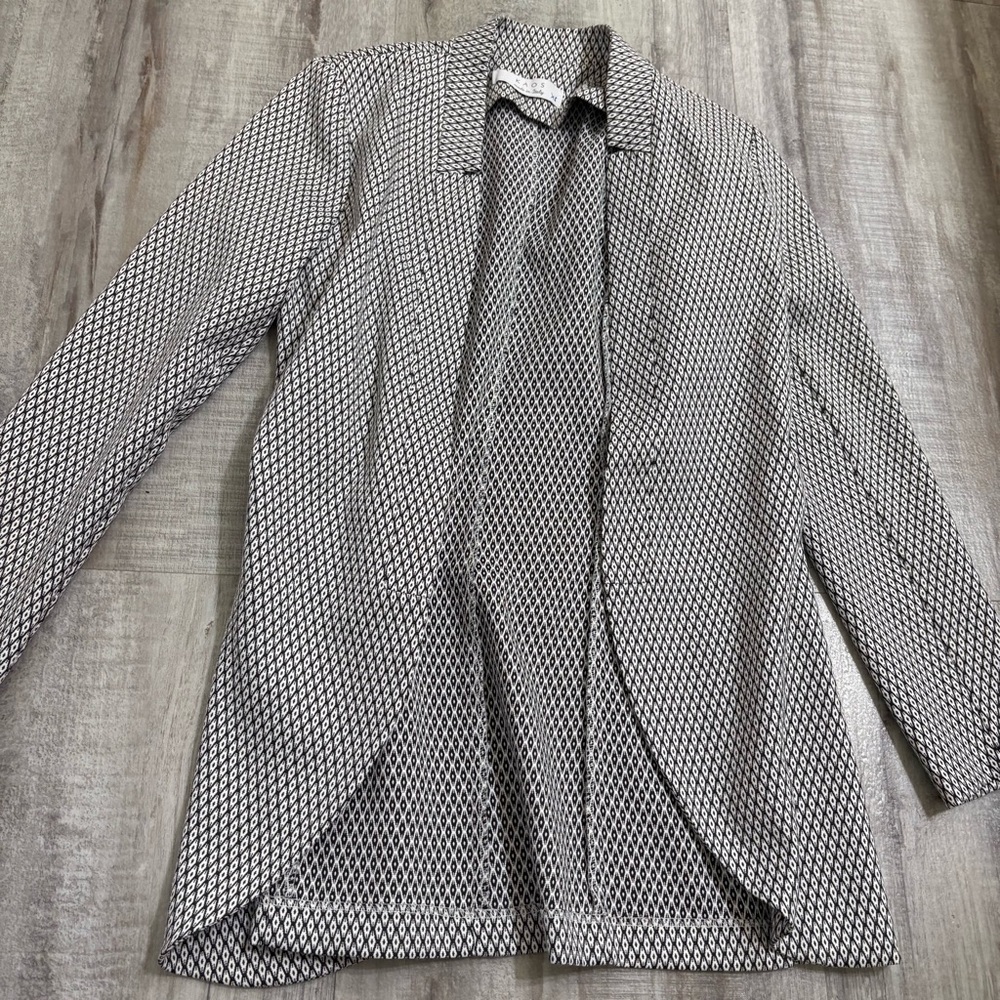 Kaos Black White Print Blazer XS